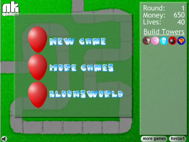 Play Bloons Tower Defense